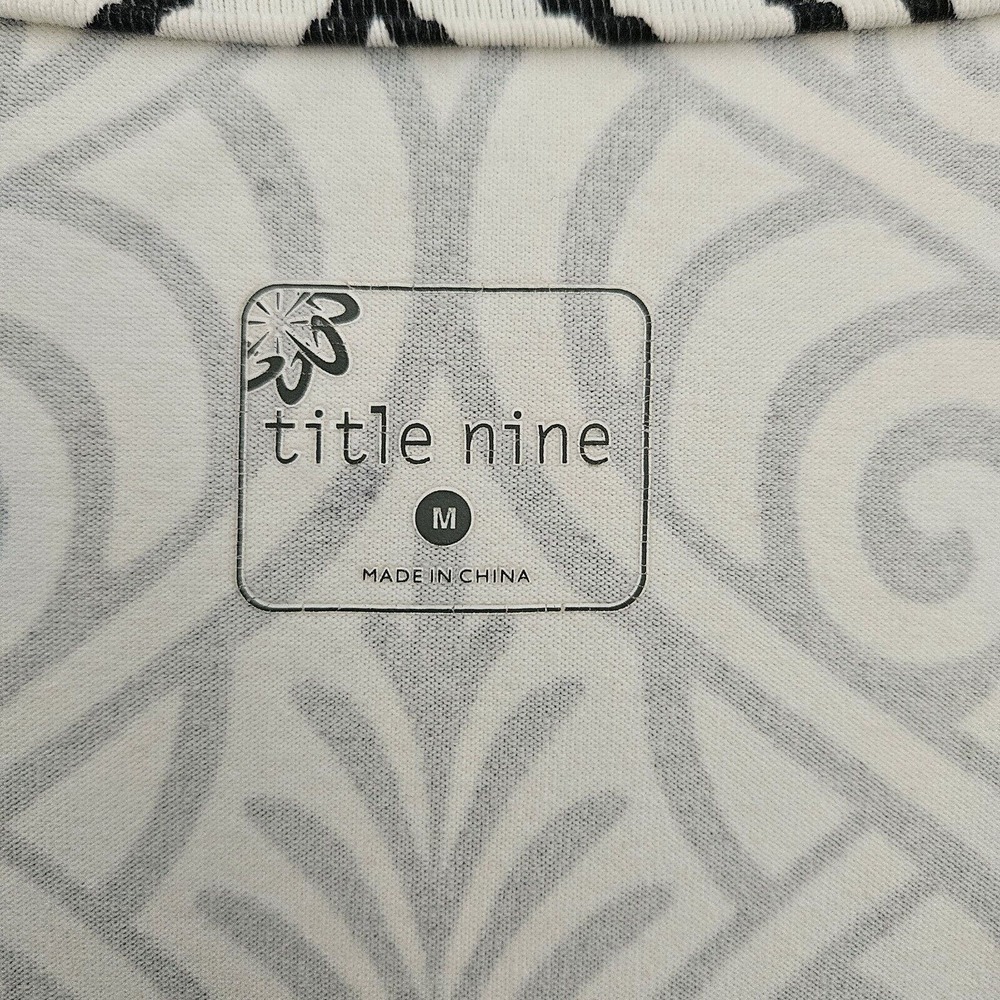 Title Nine Black and White Sheath Midi Dress V-Neck - Picture 5 of 10